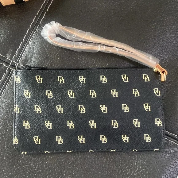 Dooney & Bourke Black and Tan Tote Bag - Picture 4 of 4